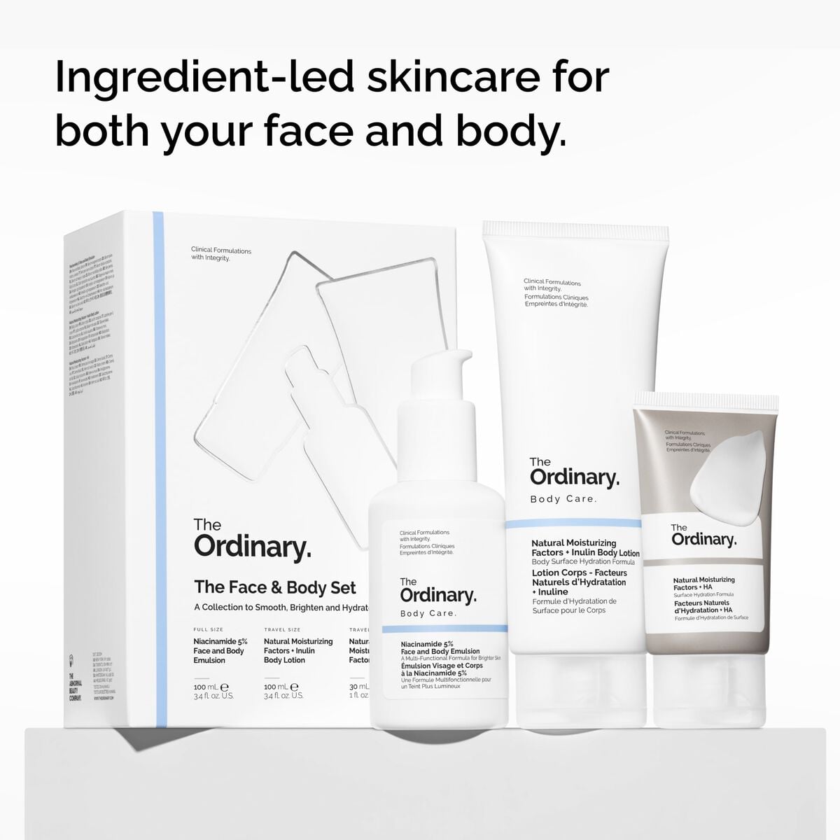 The Face & Body Set Curated Care Set R7